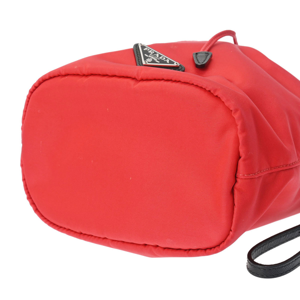 Prada Pouch Nylon Drawstring Red - image 4